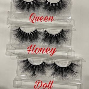 25mm 3D Real Mink Lashes Wispy Long